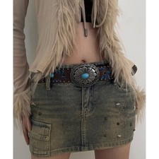 Hollow Embossed Waist Belt Ethnic Waiststrap Fashion Girl Waist Decoration