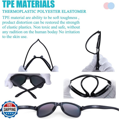 COASION Bendable Flexible Polarized Newborn Baby Sunglasses with Strap for In - Picture 4 of 5