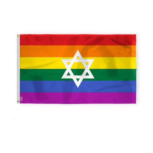 Israel Pride Flag-Single Sided Printed-Brass Grommets- Fade Proof Colors - Picture 4 of 15