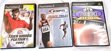 Sony Playstation 2 PS2 3 Game Lot Tiger Woods, Strike Force, ESPN Track Field