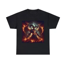 Unisex Adult T Shirt Demon Devil Horror Dark Fantasy Art Tee Metal Music Gothic
