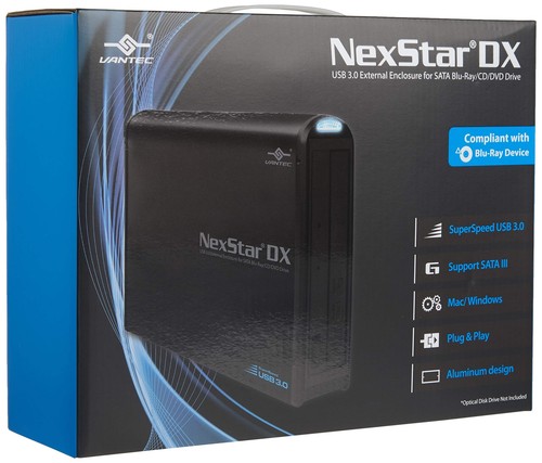 Vantec Nst-536s3-bk Nexstar Dx Usb 3.0 External Enclosure For Sata Blu Personal - Picture 2 of 6