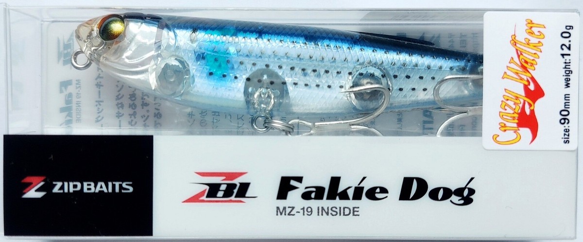 ZipBaits Fakie Dog Crazy Walker Cw Talla 90mm, Topwater Señuelo, Lubina de Mar