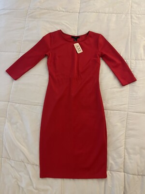 Forever 21 Red Long Sleeve Dress Size Small NWT | eBay