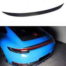 For Porsche 992 Carrera Carbon Fiber Rear Trunk Lip 911 Turbo Spoiler Wing Gts S