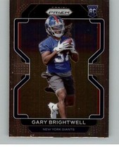 2021 Panini Prizm Gary Brightwell 400 RC  New York Giants