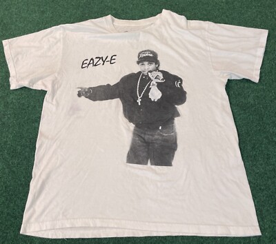 Eazy-E RAP T Shirt Ruthless Merchandise Raiders Script Hat Men s Size M Read