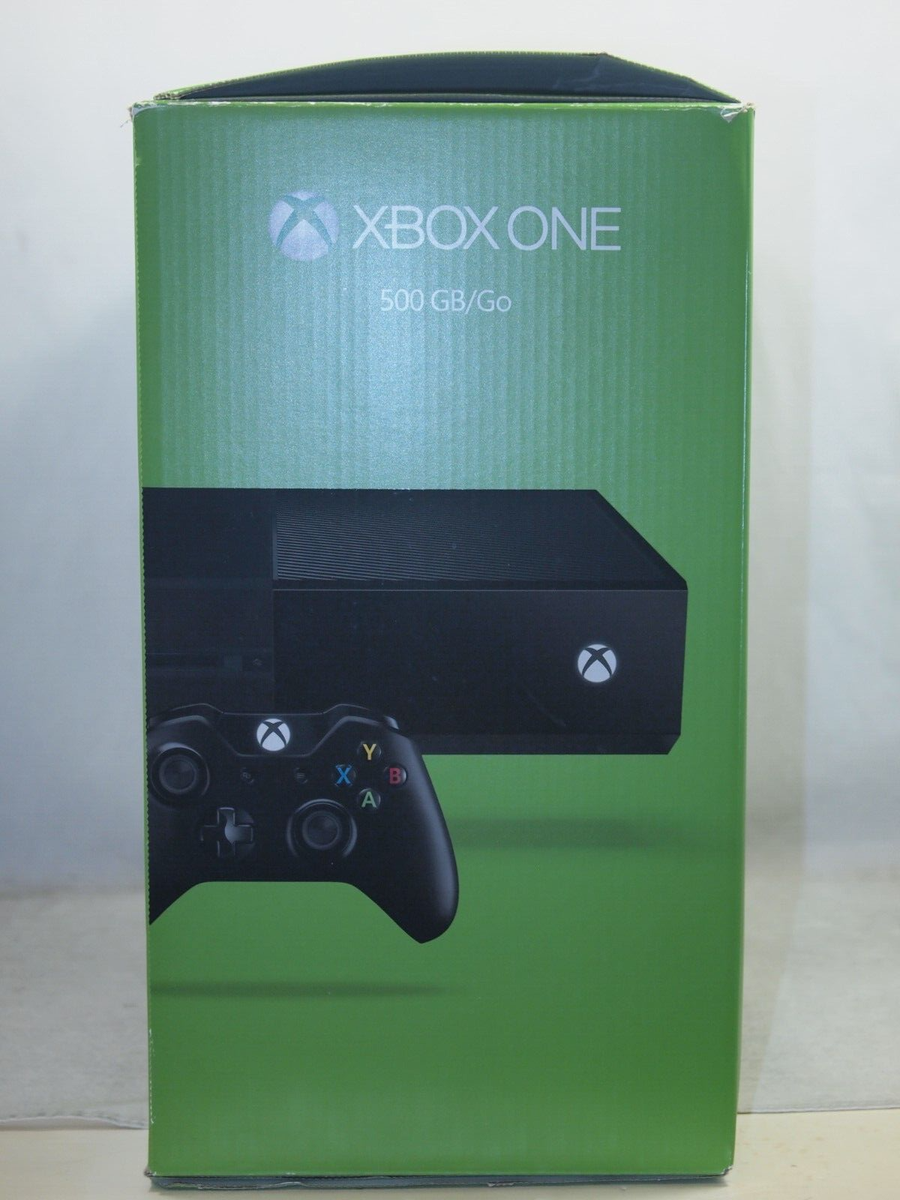 Empty console box for Microsoft Xbox One 500GB Capacity Text
