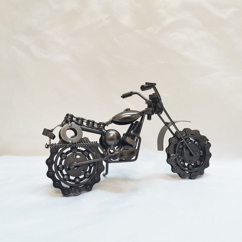 Collectible Motorbike Model Metal Dirt Bike Motorcycle Sculpture Home Bar Decor - Picture 15 of 24