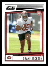 2022 Score #316 Drake Jackson Rookie San Francisco 49ers