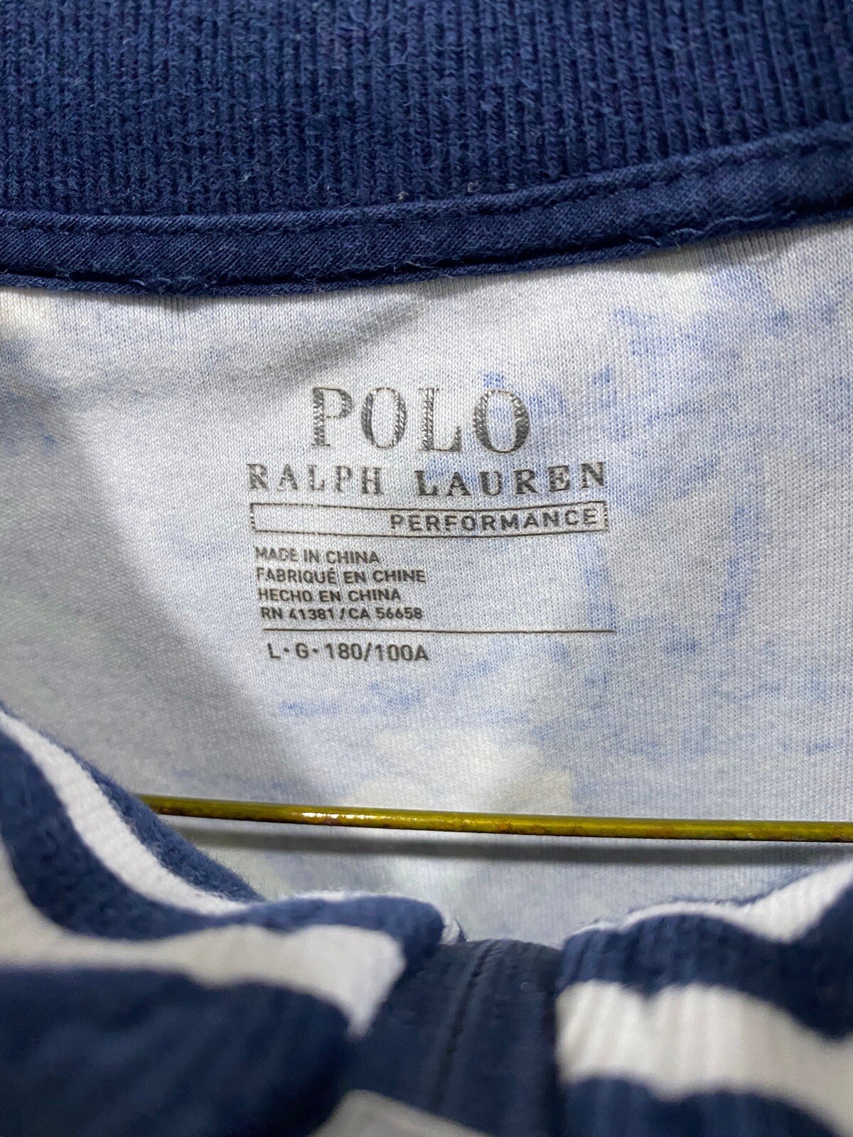 PONY Polo Ralph Lauren Track Jacket Floreale Stampa Tropicale Blu Uomo Large