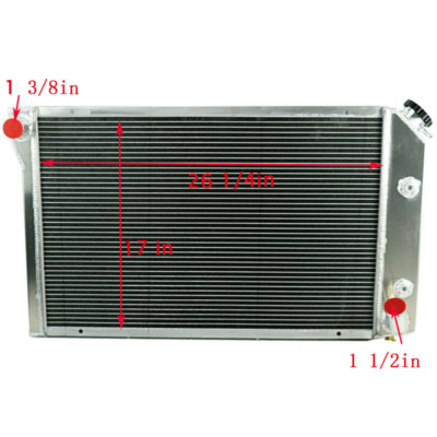 4 Row Aluminum Radiator For 1977-1982 Chevrolet Corvette C3 350 5.7L 5.0L V8