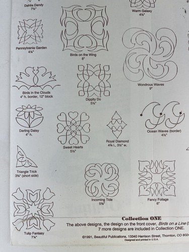 Modelli Quilting 1990 Collezione One Designs By Hari Walner 39 Linea Continua - Foto 6 di 8