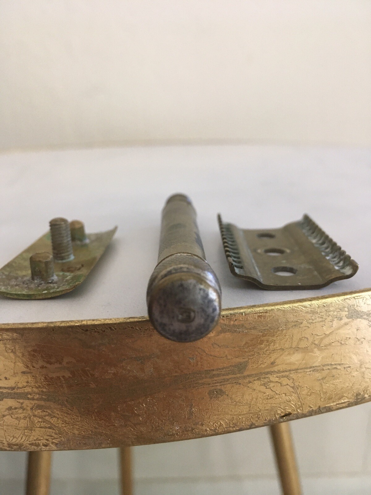 Vintage, Possibly Gillette 3 Piece Open Comb Safety Razor,