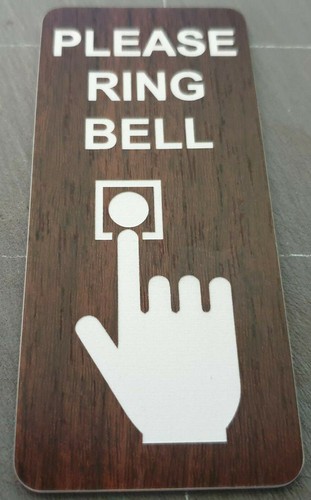 Please Ring Bell Sign Plaque Door Doorbell Buzzer Push Button Intercom - Picture 125 of 161