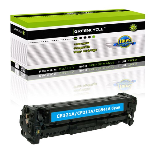 1PK CE321A Cyan Toner Cartridge For HP LaserJet Pro 128A CM1415FN CM1415FNW MFP