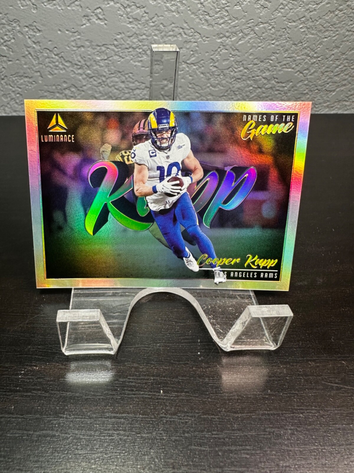 2022 Panini Luminance Cooper Kupp Names of the Game SSP NM-CKU Case Hit MINT