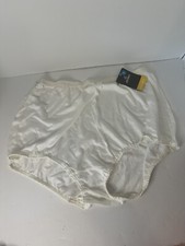 Vintage Jockey Silks Womens Size 9 Full Cut Briefs Panties Ivory for Her NWT