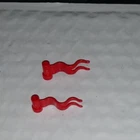 Lego 1x 4495a Red Flag 4 x 1 Wave 2-Left Lot 6080 Castle free ship