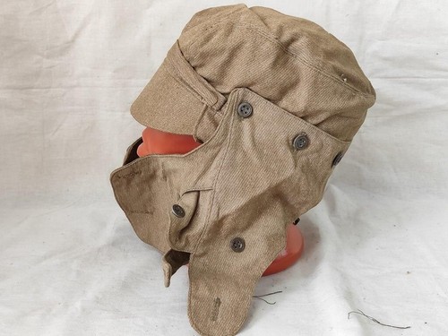 Soviet Army Hat Cap Face Shield Russia Afghan War OZK Military Surplus - Picture 3 of 15