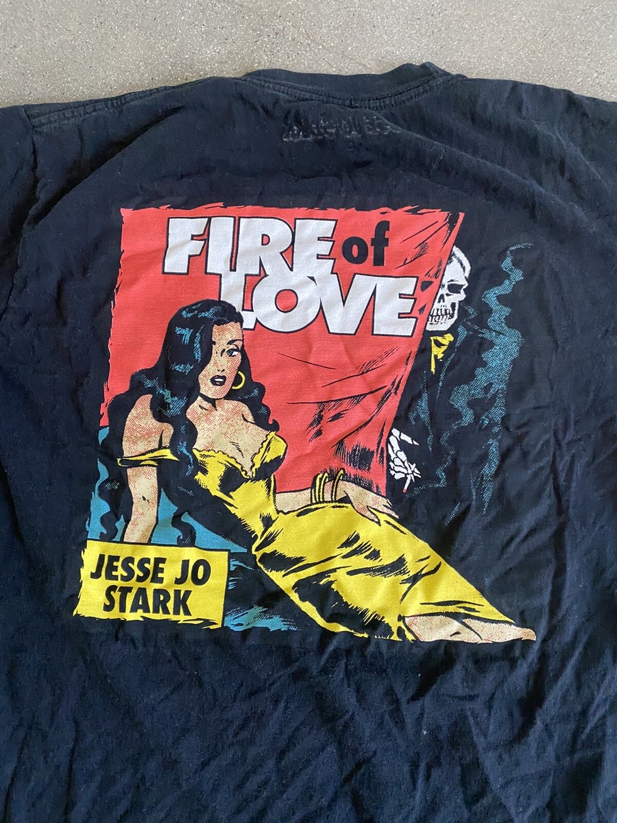 h*e様 JESSE JO STARK　FIRE of LOVE　Tシャツ　白 Jesse Jo Stark Fire of Love black T-shirt men's M | eBay