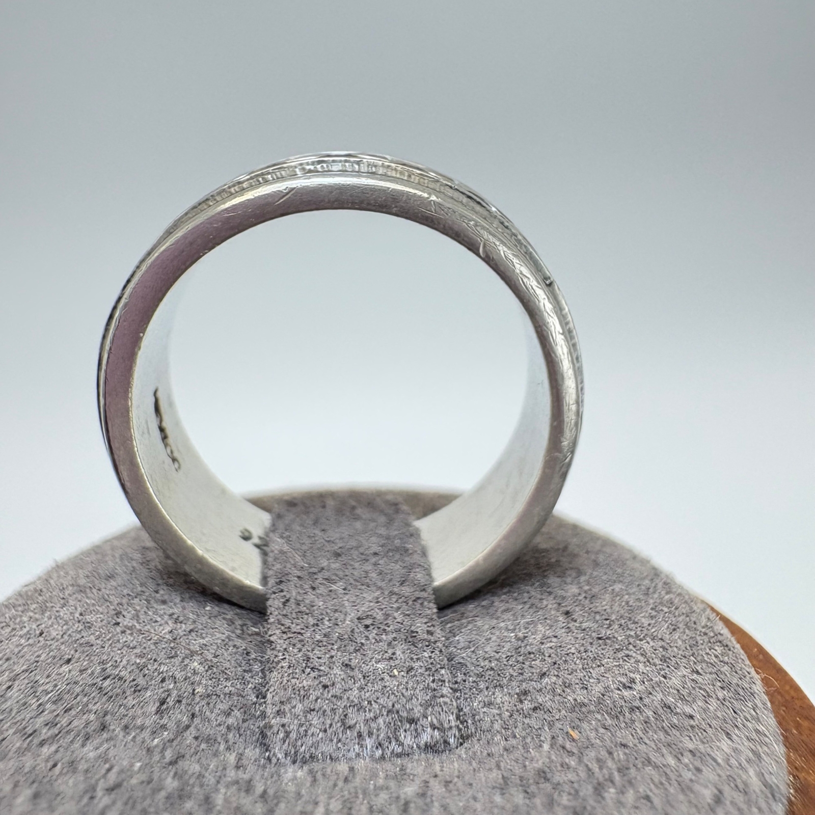 VTG Solid Sterling Silver 925 Chain Oval Link Tex… - image 7