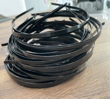 US SELLER 50pcs 5mm Black Metal Plain Headbands Hair Bands Accessory DIY Craft