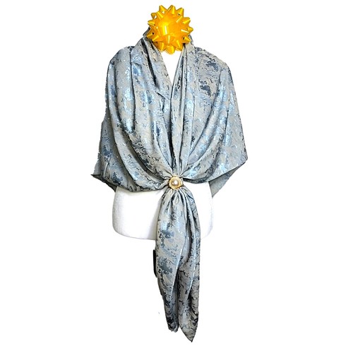 Silk Scarf Mulberry 30 Momme 53" X 53" Large Shawl Wrap SongJin XiangYunSha - Picture 62 of 98