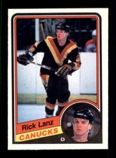 1984-85 O-Pee-Chee #321 Rick Lanz - Crease Free