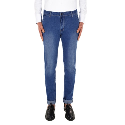 Jeans Uomo Leggero Blu Nero Pantalone Casual Tasca America 44 46 48 50 52 54 - Imagen 11 de 40