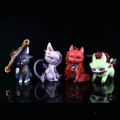 Genshin Impact Kits Toy Doll Miniature Periphery Cartoon Desktop Ornament Gift