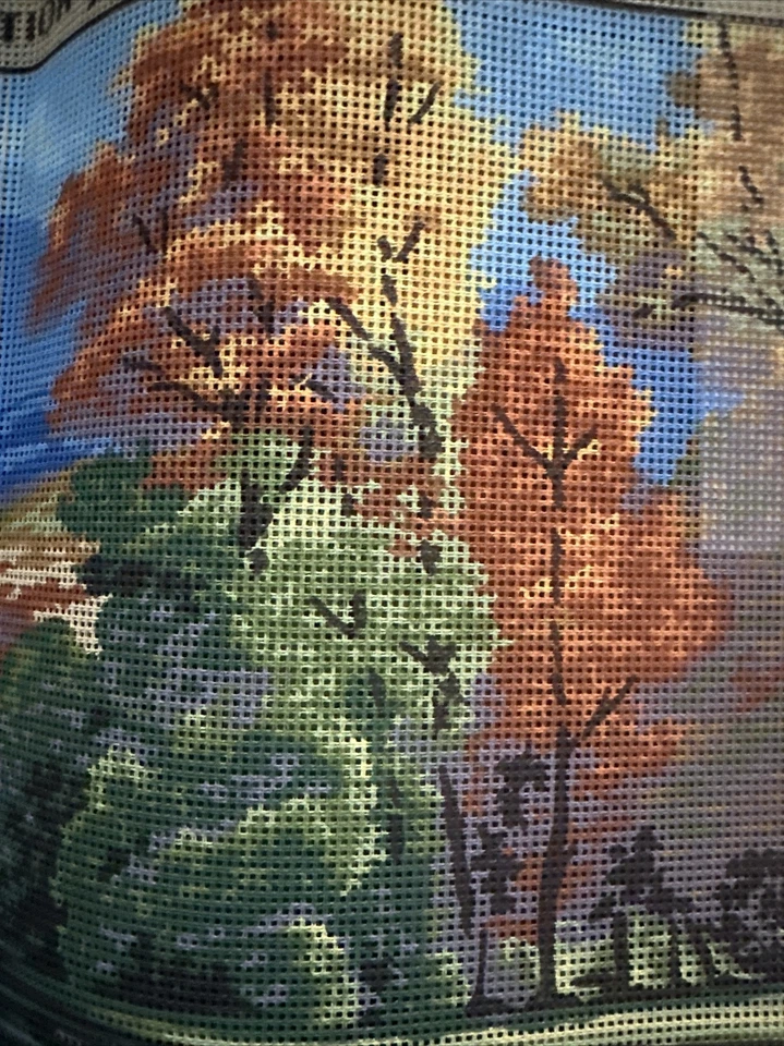 needlepoint Tapestry Gobelin Canvas Only Collection D Art Lake 50x60 Cm - Image 3 of 4