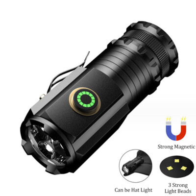 1PC Mini Blitz Super Power Taschenlampe,Superhelles Taschenlicht mit Taschenclip