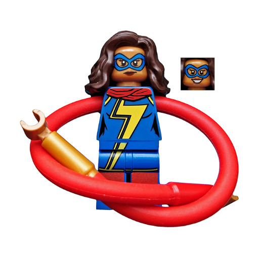 Figurine Lego Ms. Marvel sh0375 pour créer des dioramas et scènes de combat