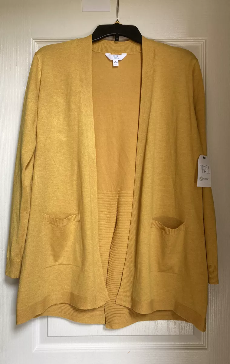 Time and tru 2025 women's open front cardigan