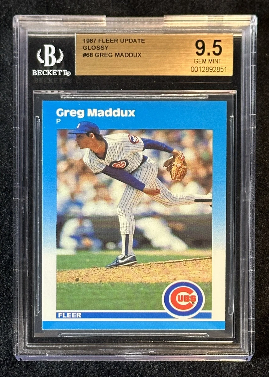 Fleer Greg Maddux Rookie Baseball Sports Trading Cards