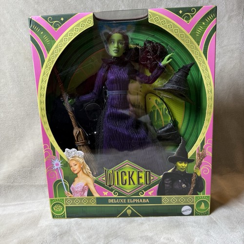 Muñecas Mattel Wicked Movie Glinda y Elphaba DELUXE ERROR DE IMPRESIÓN CAJA URL NUEVAS - Imagen 3 de 7