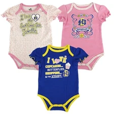 S. Dakota State Jackrabbits NCAA Infant Frill 3 Piece Creeper Set