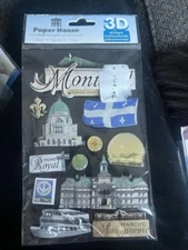 Paper House 3d stickers  Montana  12 piece