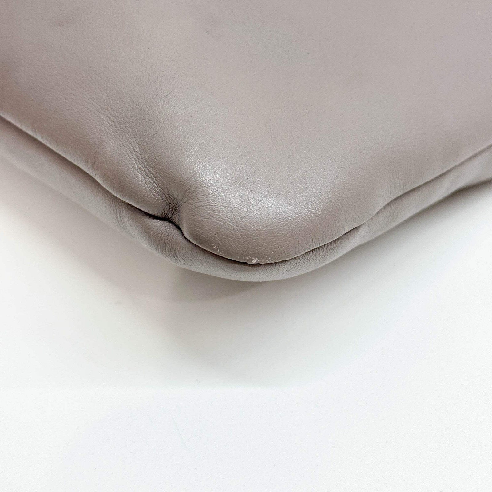 MIU MIU Grey Leather Shoulder Bag — image 10