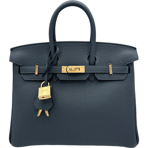 HERMES Birkin 25 Handbag K Stamp #OKB4553