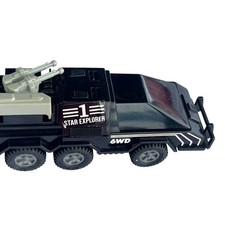 Vtg Star Explorer 1 Space Vehicle No 108 Friction Powered 6WD Toy 80’s Hong Kong