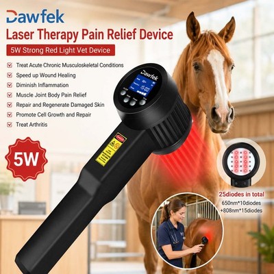 5W Veterinary Laser Red Light Therapy Non-Invasive Body Neck Joints Pain Relief