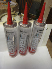 LEXEL 10.5Oz Sealants Clear Adhesive Caulk, 10.5-Ounce 3 Pack 13010