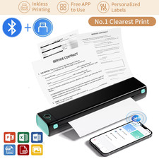 ITARI M08F Portable Thermal Printer For Travel A4 Small Wireless Printer 300DPI