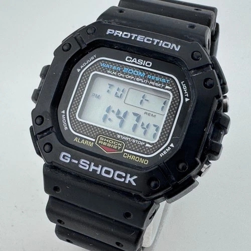 Vintage Casio G-Shock Digital Watch DW-5300 Men 200m Alarm Chrono New Battery