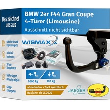 ANH�NGERKUPPLUNG v. abneh f�r BMW 2er F44 Gran Coupe ab 20 +7p E-Satz spezifisch