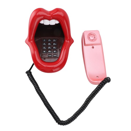 Red Mouth Telefon Nowość Duży język Telefon stacjonarny Przewodowy Śmieszny Lip Phone UK - Zdjęcie 20 z 24
