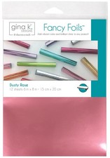 Gina K Designs Fancy Foil 6"X8" 12/Pkg-Dusty Rose - Matte Finish - 2 Pack