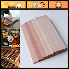 5 Pack Cedar Wood Planks for DIY Cigar Humidor, 12"x4"x1/4" - Ideal for Storage